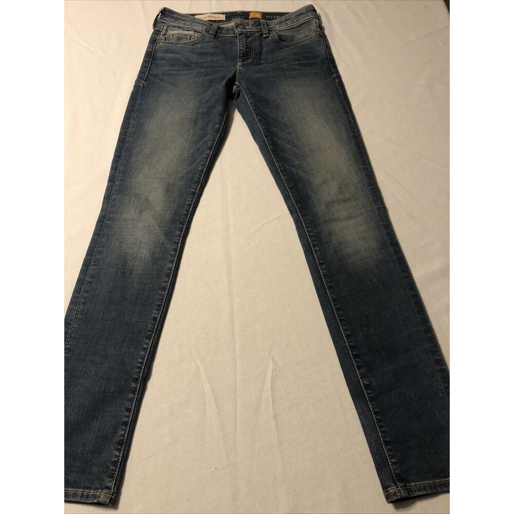 Anthropologie Pilcro Women's Denim Stet Distressed Skinny Jeans Size 25 X 30